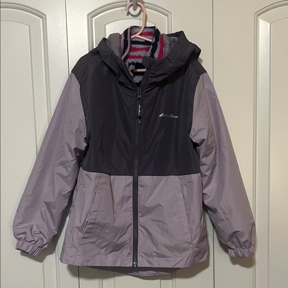 Eddie Bauer Girls' Two-tone Purple Coat